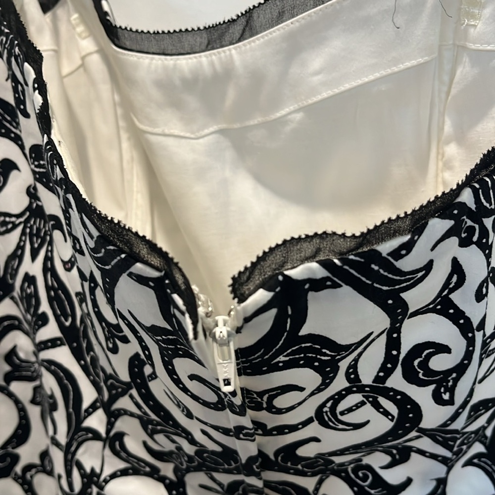 NWT White House Black Market Sweetheart scroll print bustier corset Date Night - Picture 4 of 8